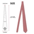thumbnail image 2 of Fotbe Red Plaid Daisy Corbata Clásica para Hombre con Estampado – Corbata de Seda Jacquard Tejida, para Negocios, Bodas y Eventos Formales, 2 of 7