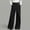#29Black, variant on Women's Casual Linen Wide Leg Pants, Wrap Design High Waist Trousers