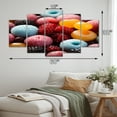 thumbnail image 4 of Designart "Art Candy Colorful Pop art painting I" Food & Beverage Metal Wall Art Set, 4 of 5