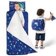 thumbnail image 1 of Safotad Tapete para la siesta para niños pequeños con almohada extraíble y manta de felpa - 54" x 33" para niños de 3 a 6 años - Saco de dormir suave para niños pequeños - Diseño enrollable ideal para, 1 of 5