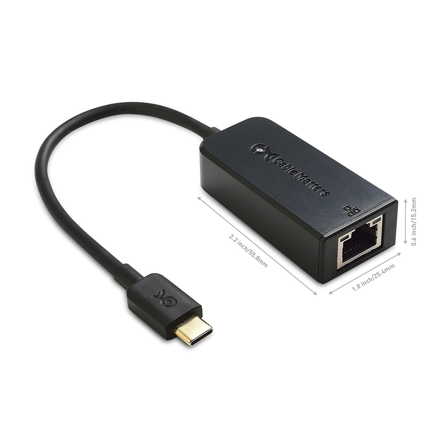 Cable Matters USB-C naar 5GbE Ethernet adapter met 140W PD, RJ45 5