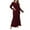 Wine, variant on Women's Plus Size Mesh Floral Lace Maxi Dress Long Sleeve Wedding Guest Long Evening Dress Party Cocktail Dress XL-5XL