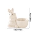 thumbnail image 3 of Iumwxz Easter Decorations Easter Bunny Ceramic Eggs Cup Place Eggs Decoration Cup Eggs Cup Small and Simples Ornaments Desktop Living Room Home Accessories Easter Basket Stuffers Home Savings, 3 of 5