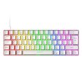thumbnail image 1 of Teclado mecánico para juegos dispositivo inalámbrico con retroiluminación RGB T60 interruptor Kuymtek azul 62 teclas con cable 18 luces RGB, 1 of 8