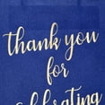 thumbnail image 3 of 24 Pack Medium Navy blue Gift Bags, Wedding & Birthday Party Favor Bag with Handles & Tissue Paper, Thank You for Celebrating with Us, 8x10x4 in, 3 of 8