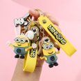 thumbnail image 4 of Llavero Kawaii de Minions, modelo de juguetes de dibujos animados, colgante de silicona, accesorios de llavero de mochila de coche del zodiaco chino, Cosplay, 4 of 5