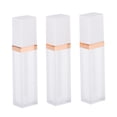 thumbnail image 4 of Tubo de brillo de labios (3PCS × 7ML) Botellas de plástico vacías para tubos de bálsamo labial cosmético blanco Sunnimix Recipiente de tubo de brillo de labios vacío, 4 of 8