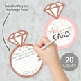 thumbnail image 2 of Big Dot of Happiness Bride Squad - Ring Wish Card Rose Gold Bridal Shower or Bachelorette Party Activities - Shaped Advice Cards Game - Set of 20, 2 of 5