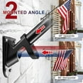 thumbnail image 6 of DEROFIT American Flag Pole Kit with 3x5 Embroidered US Flag, includes 6ft Heavy Duty Flagpole, Aluminum Bracket,for Outside House,Black, 6 of 7