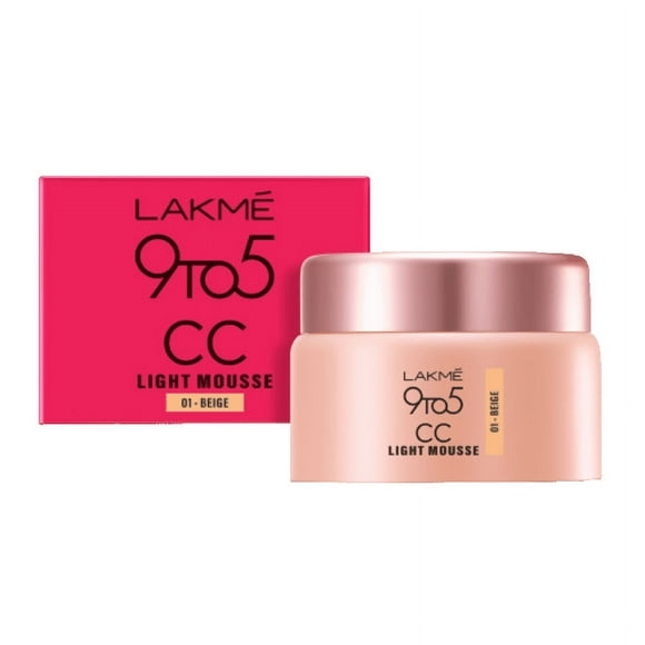 Lakme 9 To 5 CC Mousse - Beige -25 gm