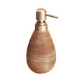 thumbnail image 1 of Dispensador de jabón con bomba de cerámica, contenedor de líquido para baño, 14 oz, recargable para el hogar Marrón, 1 of 9