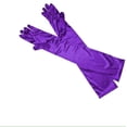 thumbnail image 4 of MIASHUI Women's Long Evening Gloves, Elegant Satin Gloves for Halloween Party, Wedding, Performance, Banquet Accessory Purple, 4 of 4
