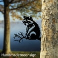 thumbnail image 2 of Handmadetneonsign Raccoon On Branch Metal Tree Stake, Peeking Animal Garden Tree Stake, Raccoon Metal Tree 68775, 2 of 4