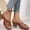 Brown, variant on High Chunky Platform Heels for Women Fashion Comfort Slip on Square Open Toe Block Heel Sandals Gold 6