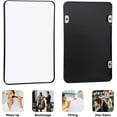24X36 Inch Black Wall Mirror For Bathroom, Stainless Steel Metal Frame