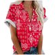 thumbnail image 1 of Mujeres Pantalones Cortos Impresos Blusas de Manga Corta Y Top Regular, Vestido de Moda de Verano Casual para Mujeres, 1 of 4