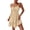 Beige, variant on Beach Vacation Clothes for Women Square Neckline Trendy Cocktail-Length Solid Sundress Trendy Ruffle Dress String Chest Front Tunic Slim Short Dress Summer Beach Sundresses for Women 2026