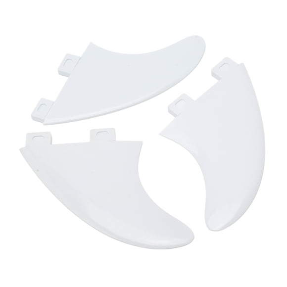 Aleta de tabla de surf de 3 uds, repuesto de aleta de tabla de Paddle de PVC, accesorio de tabla de surf para exteriores, color blanco YUNYI BRAND Deportes