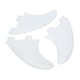 thumbnail image 1 of Aleta de tabla de surf de 3 uds, repuesto de aleta de tabla de Paddle de PVC, accesorio de tabla de surf para exteriores, color blanco, 1 of 10
