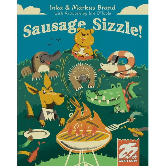 Sausage Sizzle, Press Your Luck Dice Rolling Game Featuring Australian Animals Stealing Food - 25th Century Games