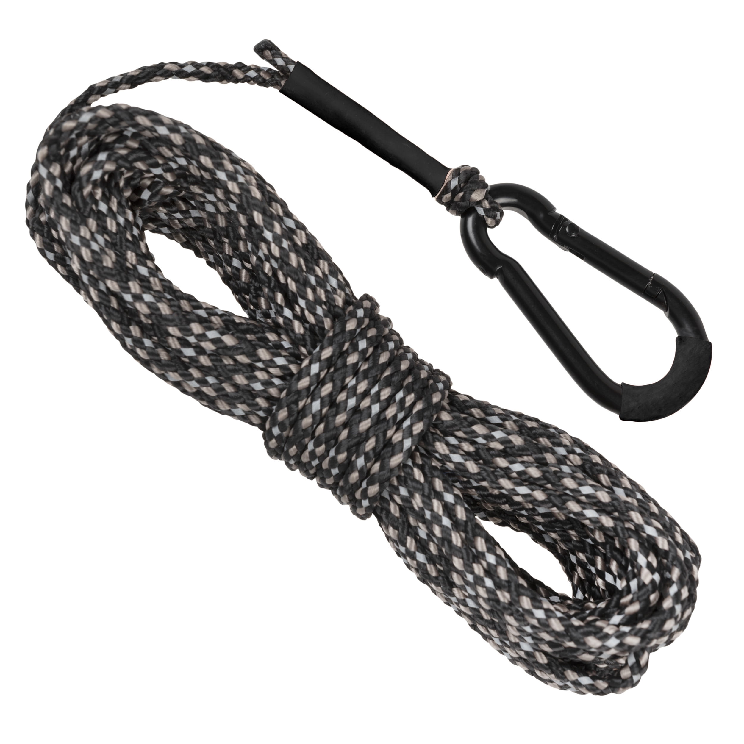 Allen Company Reflective Hoist Rope, 25'Feet Long, Black