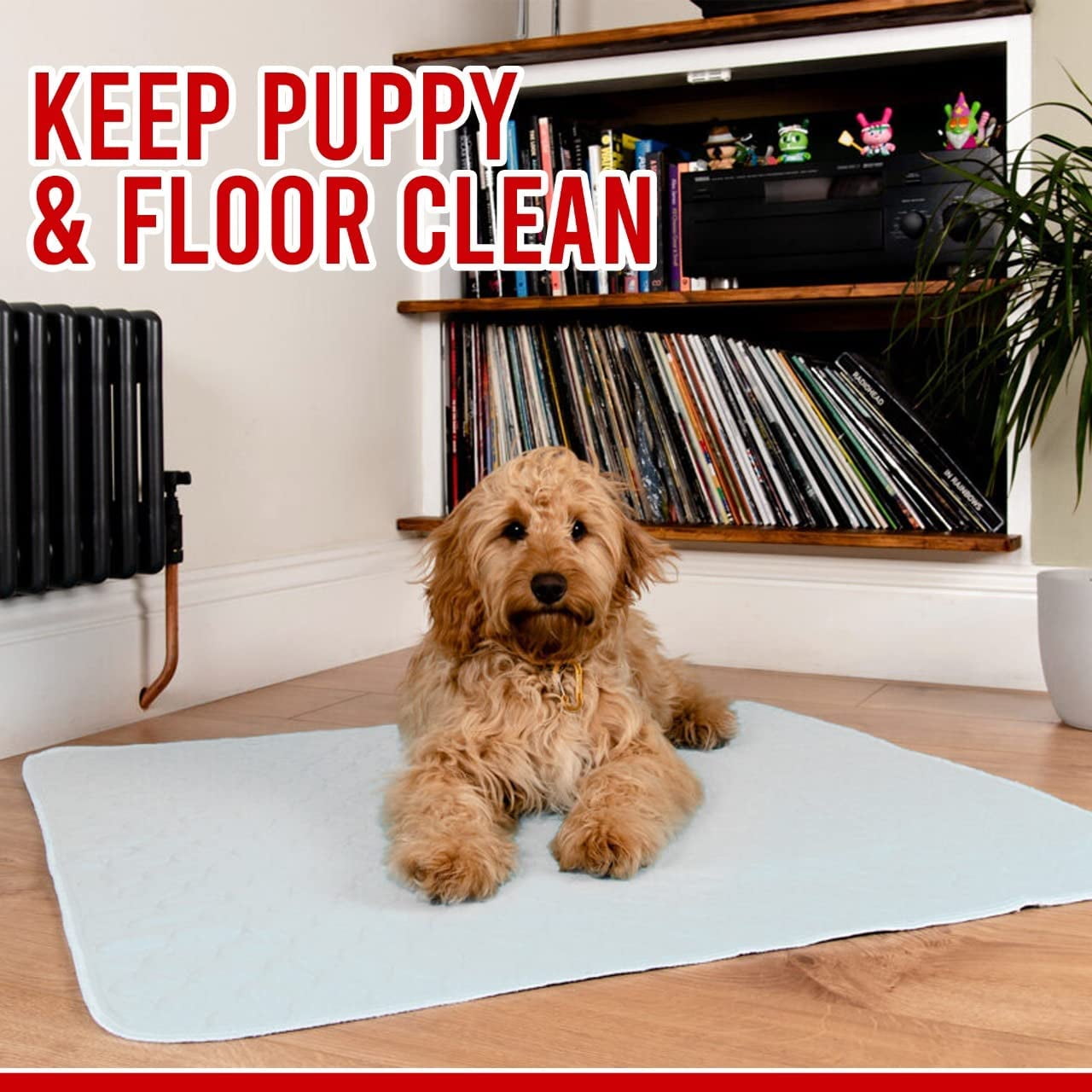 Heavy Absorbency Washable Underpads, Large Bed Pads, Incontinence Bed Pads, Reusable Pet Training Pads, Great for Dogs, Cats, Bunny & Seniors, Made in The USA