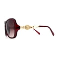 thumbnail image 3 of Womens 90s Designer Lion Jewel Badge Butterfly Sunglasses Burgundy, 3 of 4