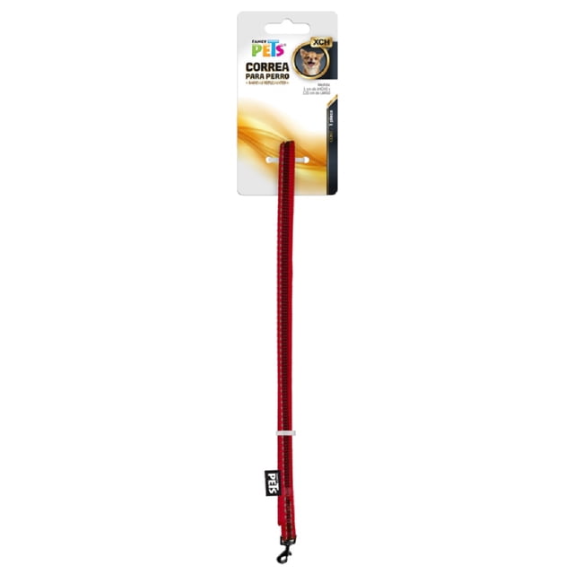 Correa Ultra Grip Reflejante Fancy Pets Extra Chico Rojo