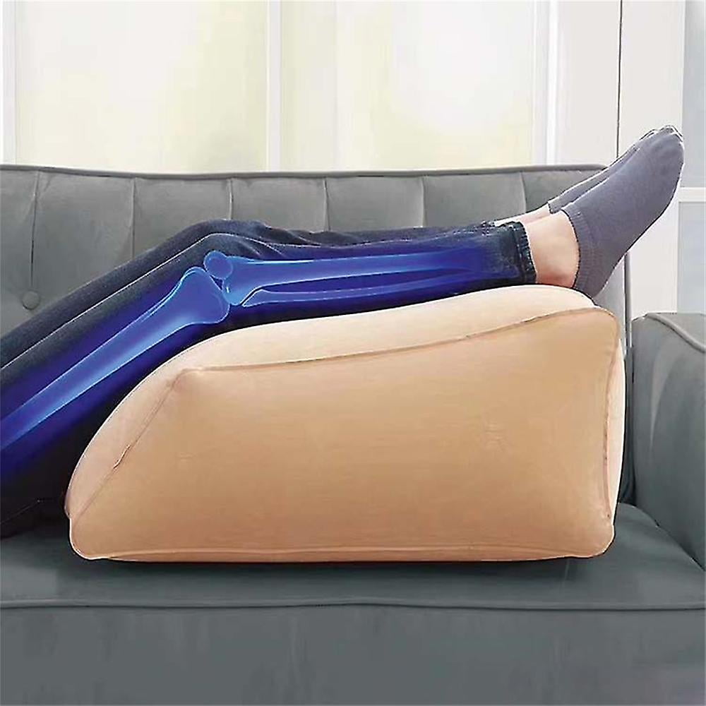 1pcs Portable Inflatable Elevation Wedge Leg Foot Pillow For Sleeping Knee  Support Cushion Between The Legs With Inflator Pump