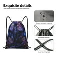 thumbnail image 4 of Kuqiui Fantasy Dragon In Cathedral Print Drawstring Backpack Drawstring Bags,Draw String Back Bag Drawstring Bags for Sports,Gym,Travel,Swimming,Beach, 4 of 8