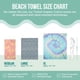 thumbnail image 5 of Toalla de playa Sand Cloud Whale Shark Turquesa 100% algodón, 5 of 6