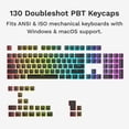 thumbnail image 5 of Glorious Gaming - GPBT Aura RGB Keycaps: Pudding Style Keycaps, Double Shot PBT, Translucent Design, Fits 100%, 75%, 65%, 60% Mechanical Keyboards, Fits ANSI, ISO, Windows & macOS, Black, 5 of 5