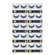 thumbnail image 1 of Juego de 10 pares de pestañas postizas rizadas con aplicador incluido, modelo 5# (711), hechas de fibra sintética, color negro, longitud de 1.3 cm, perfectas para un look natural y voluminoso., 1 of 6