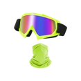 thumbnail image 1 of wonima02 Motorcycle Goggles Dirt Bike ATV Off-Road Riding Motocross Glasses with Sun UV Protection Neck Gaiter Face Cover, 1 of 1