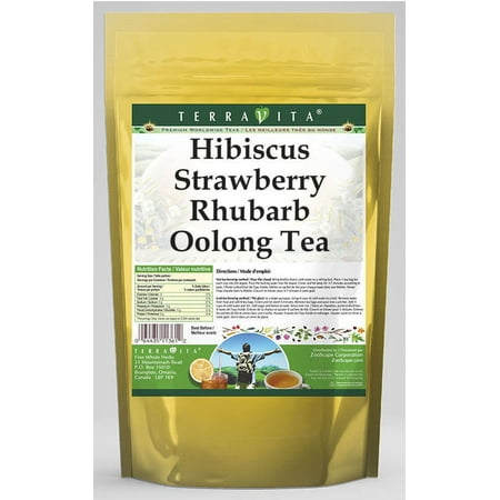 Hibiscus Strawberry Rhubarb Oolong Tea (25 tea bags, ZIN: