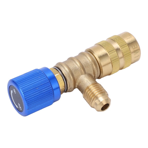 Adaptador De Refrigerante, Válvula De Carga De Refrigerante Cuerpo Giratorio Bloqueo Seguro Ajuste Fácil Para Reemplazo