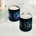 thumbnail image 2 of Yayeee 2 Pack Qtip Holder Bathroom Cotton Swab Canister with Lid Clear Dispenser Set, Window Space, 2 of 6