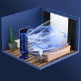 thumbnail image 3 of Ventilador de torre Cateissary con control inteligente y ventilador portátil recargable 4000 mA azul, 3 of 6