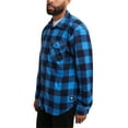 thumbnail image 2 of Bobcat Men's Flannel Shirt - Micro Polar Woven Long Sleeve Button Down Shirts for Men (Sizes: S-XL), 2 of 7