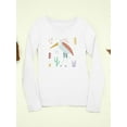 thumbnail image 3 of Funny Kids Heron Drawing Long Sleeve Toddler -Image by Shutterstock,  2 Toddler, 3 of 4