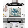 thumbnail image 5 of nqOlkjepod Large Induction Cooktop Protector Mat 36"x21", Teal Octopus Coastal Stove Top Covers for Electric Stove, Summer Beach Nautical Starfish Retro Stove Burner Cover Mats Stove Cover, 5 of 8