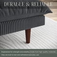 thumbnail image 6 of LLappuil 71" Corduroy Futon Convertible Sofa Bed, Loveseat Sleeper Sofa Couch for Living Room Apartment Gray, 6 of 9