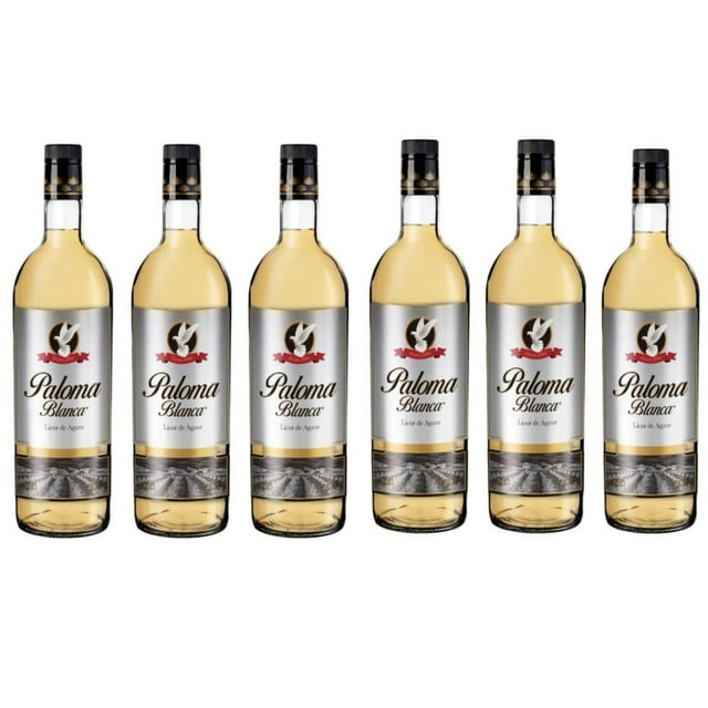 Pack de 6 Licor de Agave Paloma Blanca 1 L Paloma Picasso 1 L