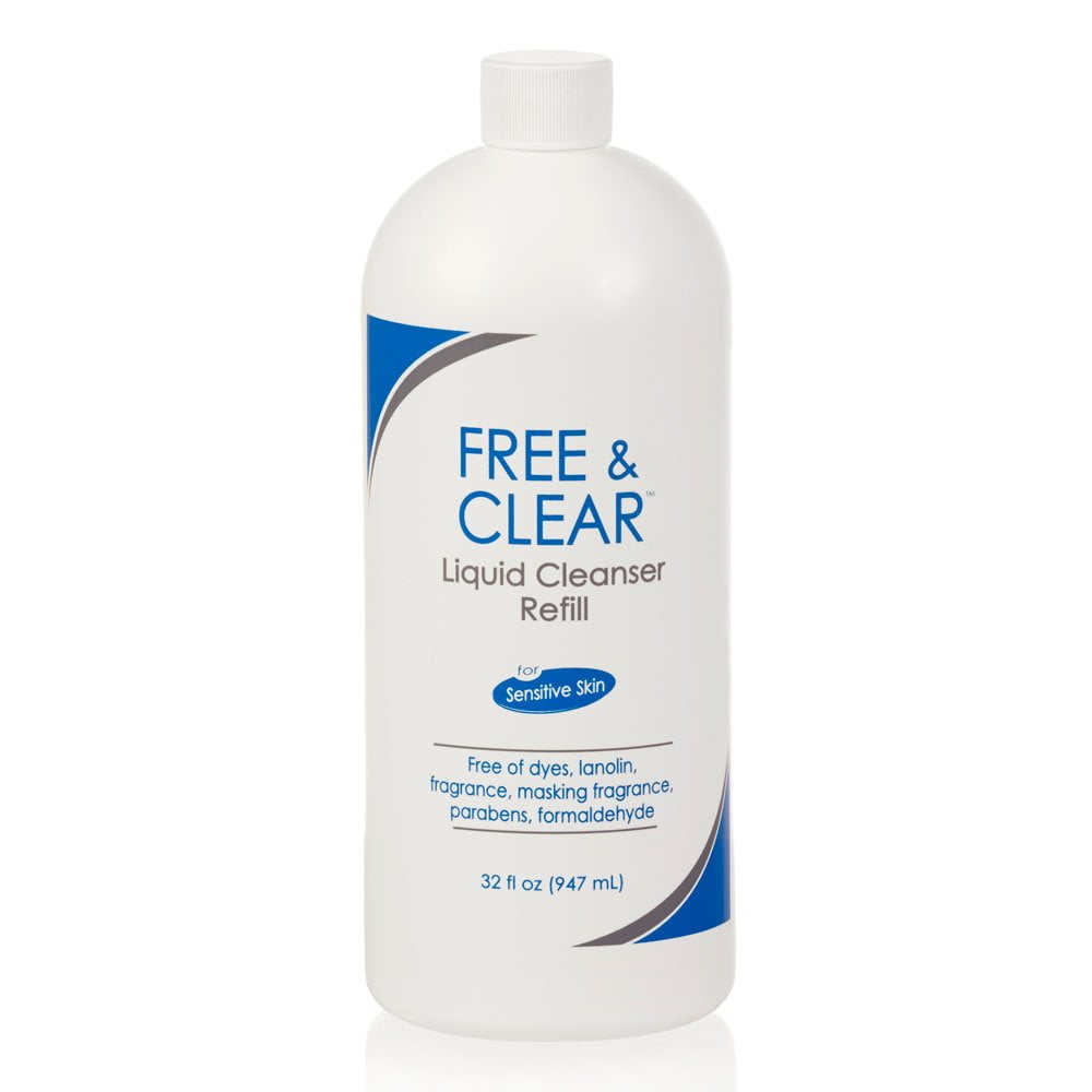 3 Pack Free & Clear Liquid Cleanser for Sensitive Skin, 32 Ounce