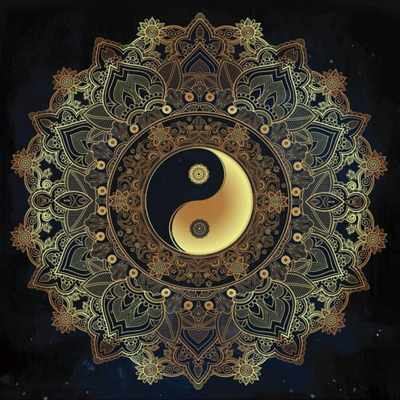 Yokua Table Cover Astrology Oracles Game Mat Square Shape Pendulum Altar Table Cloth