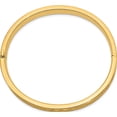 thumbnail image 2 of 14K Yellow Gold 5/16 Diamond-Cut Concave Hinged Bangle Bracelet (7 X 8) Made In United States cc5/16, 2 of 5