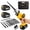 2 x 4.0Ah batteries, Plastic box, variant on Fotrix Variable Speed Cordless Reciprocating Saw, 3500 RPM Brushless Motor, Tool-Free Blade Change, LED Light & 10 Saw Blades, Portable Cutting Saw for Wood PVC