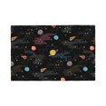 thumbnail image 2 of Rocae Galaxy Printed Heat Resistant Place Mats,Classic Hemstitch Cloth Fabric Placemats Imitation Linen Place Mat Table Mats 18x12 inch, 2 of 9