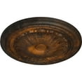 thumbnail image 3 of Ekena Millwork 20 1/2"OD x 1 7/8"P Alexa Ceiling Medallion (Fits Canopies up to 2 7/8"), Hand-Painted Rust, 3 of 6