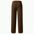 thumbnail image 4 of Ccpelsie Boy's Baggy Sweatpants Fleece Straight Leg Casual Sweat Pants Drawstring Athletic Workout Gym Jogger with Pockets(A-Coffee,9-10 Years), 4 of 5